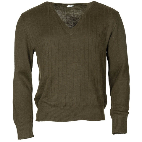 Czechoslovakian Vz. Model 85 light weight Army Green V-neck Sweater