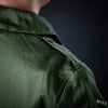 1970s - 1980s Hungarian Military Army Green Super Lightweight Cotton Parka/ Short Trenchcoat