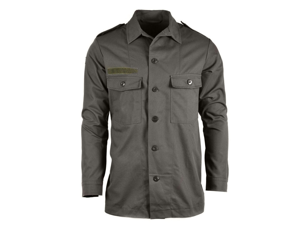 KL Dutch Air Force lightweight field shirt in excellent to new condition, featuring button front and flap pockets.