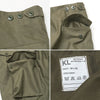1970s Dutch Army Olive Green Heavyweight Cotton Cargos