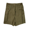 1950s Netherland Dutch Military Olive Green Cotton Cargo Shorts