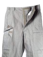 1970s Dutch Military Gray Chino Cargos With Velcro pockets and Zip Up