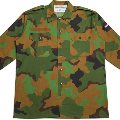 Dutch Afrika Corps Jungle Camo Tropical Light-weight Button-up Shirt