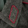 1980's Warsaw Pact Bulgarian Charcoal Gray Wool Overcoat