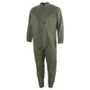 Ladies French Army olive green flight coverall jumpsuit romper, medium size.