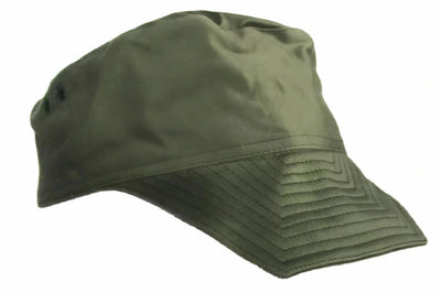 Green cap against a white background