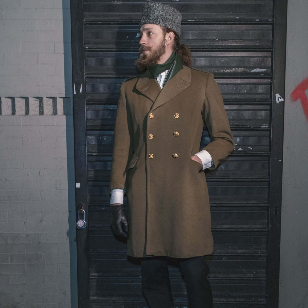 Esercito Italiano Army Officer Khaki Wool Overcoat