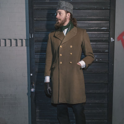 Esercito Italiano Officer Khaki Wool Overcoat - Top Rank Vintage