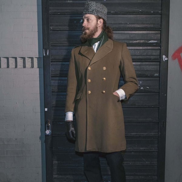 Esercito Italiano Officer Khaki Wool Overcoat - Italian Military