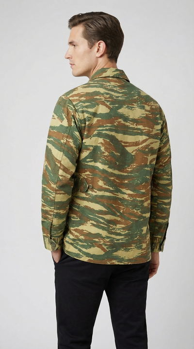 Hellenic Greek Army Field US Style BDU Lizard Camo Field Jacket
