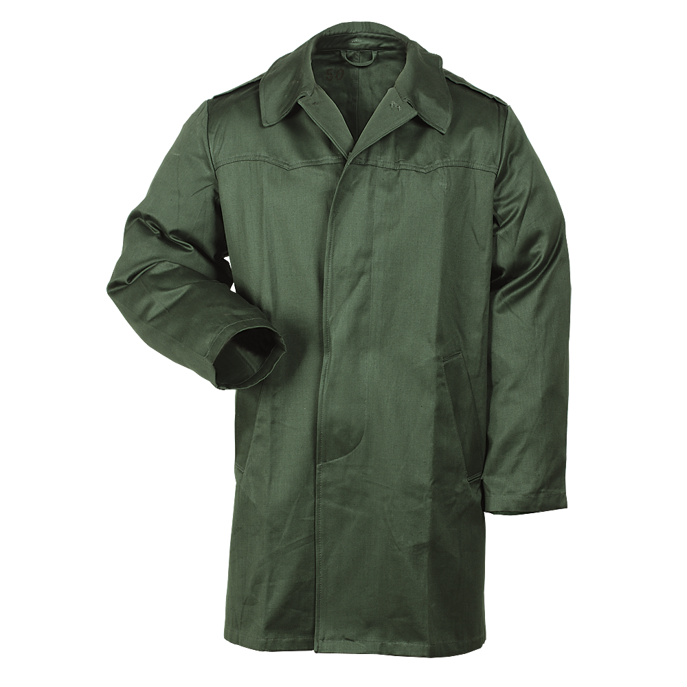 1970s-1980s Hungarian military army green lightweight cotton parka.