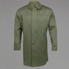1970s - 1980s Hungarian Military Army Green Super Lightweight Cotton Parka/ Short Trenchcoat