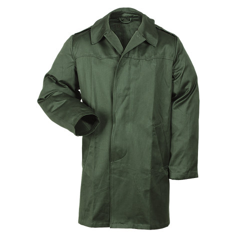 1970s - 1980s Hungarian Military Army Green Super Lightweight Cotton Parka/ Short Trenchcoat