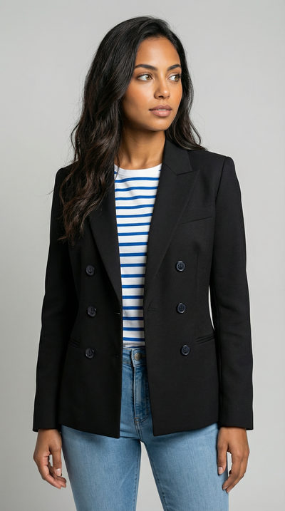 Vinage Royal Navy Lady Officers' Lightweight Double Breasted Blazer Jacket