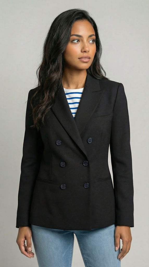Vinage Royal Navy Lady Officers' Lightweight Double Breasted Blazer Jacket