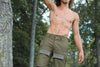 1970s-1980s Czecholovakain Military Vz. 85 M85 Olive Green (Paratrooper) Cargo Pants with Rare Front Thigh Pockets and 2-in-1