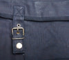 1950s Italian Navy Blue Cotton Canvas Messenger Shoulder Satchel Bag