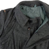 1980's Warsaw Pact Bulgarian Charcoal Gray Wool Overcoat