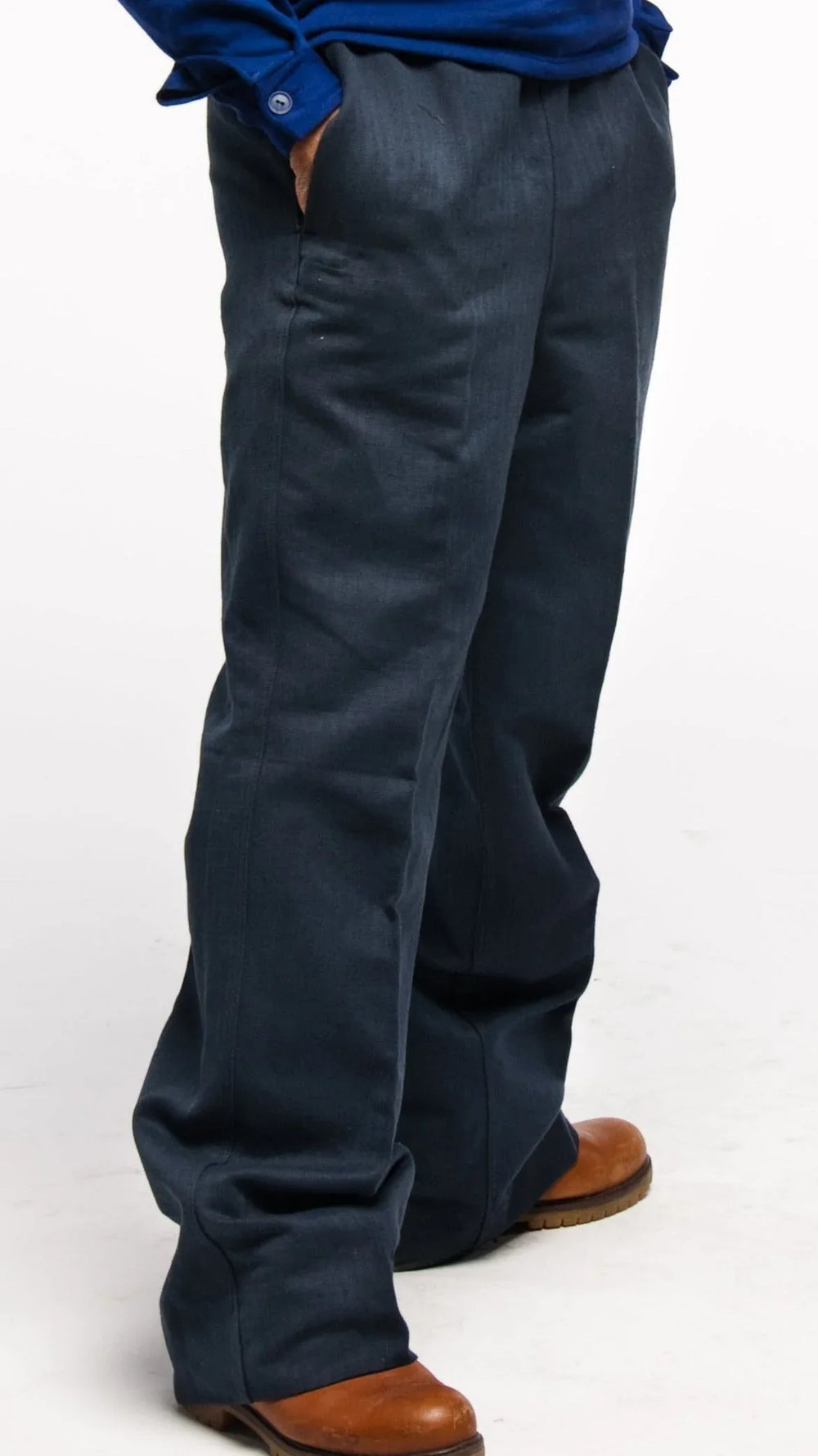 East German Navy Volksmarine Herringbone twill HBT Cotton Flap Pants