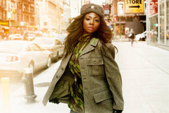 Ladies Loose fit WWII Swedish Army Era 6-Pocket Wool Battle Field Jacket