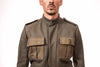 Redesigned Italian Army Escercito Italiano Military Vintage Wool 4 pocket Italian Army Bomber Jacket
