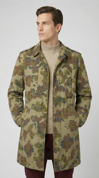 1990s Romanian Military Camo Parkas with Removable Liner – Top