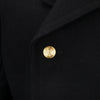 1990s Russian Navy Cadet Black Overcoat