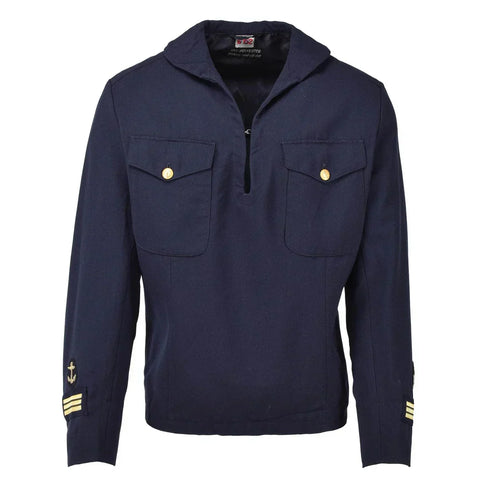 Swedish Navy Brass Button Middy Jumper Shirt