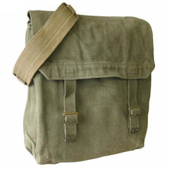 WWII Era British-Dutch Heavy Canvas Satchel Bag, NO STRAP =/