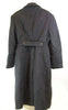 1980's Bulgarian Charcoal Gray Wool Double Breasted Overcoat