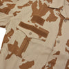 Camouflage shirt with desert pattern on a white background