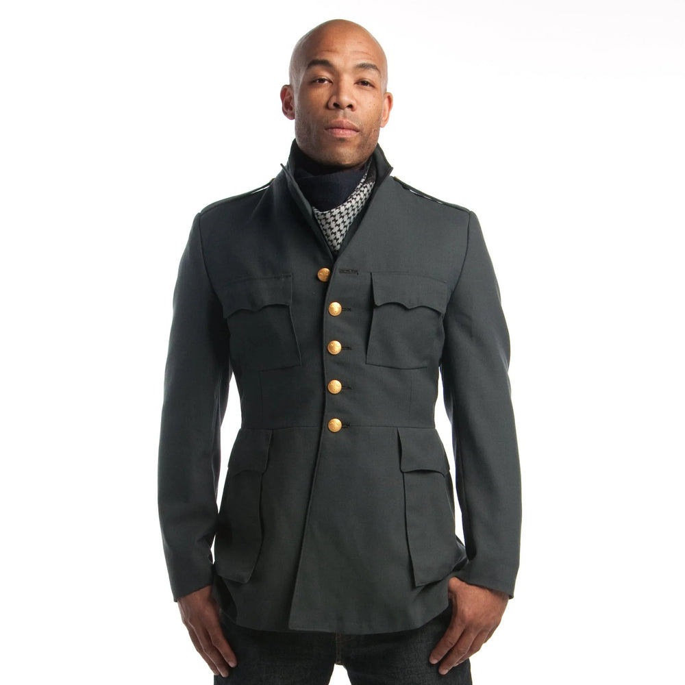 1960s-1970s Vintage Authentic Swedish Military Slim Fitted Blazer
