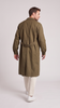 Czechoslovakian 70s Herringbone Cotton Twill lightweight Trench Coat Work Smock UNISEX