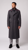1980's Warsaw Pact Bulgarian Charcoal Gray Wool Overcoat