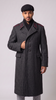 1980's Warsaw Pact Bulgarian Charcoal Gray Wool Overcoat