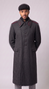1980's Warsaw Pact Bulgarian Charcoal Gray Wool Overcoat
