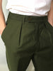 1970s-1980s Vintage Swedish Authentic Military Straight Leg Chino Pants