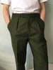 1970s-1980s Vintage Swedish Authentic Military Straight Leg Chino Pants