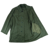 1970s - 1980s Hungarian Military Army Green Super Lightweight Cotton Parka/ Short Trenchcoat