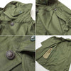 1970s - 1980s Hungarian Military Army Green Super Lightweight Cotton Parka/ Short Trenchcoat