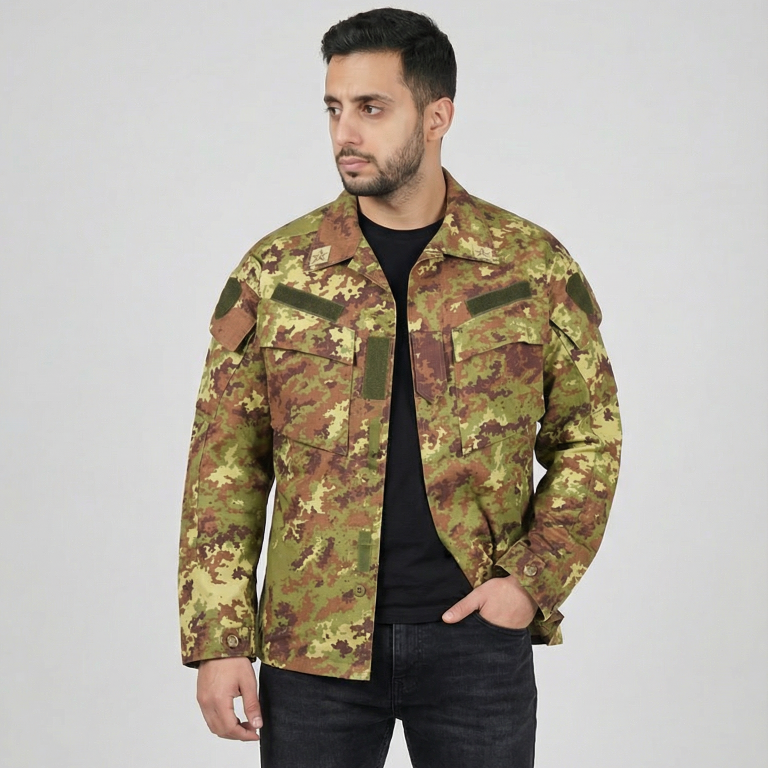Original Desert camouflage uniform Italian Army Jacket and trousers NEW Original Desert camouflage uniform Italian Army Jacket and trousers NEW