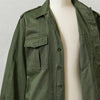 1960s-1970s Belgian Military Vintage M64 Olive Green Ladies Cotton Field Shirt