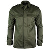 1990s Belgian Army 100 % Cotton Olive Drab Utility Field Shirt - Top Rank Vintage