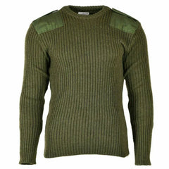 British Army Olive Drab Commando Style Sweater