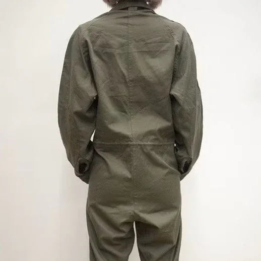 Ladies French Army Olive Green Flight Coverall Jumpsuit – Top Rank