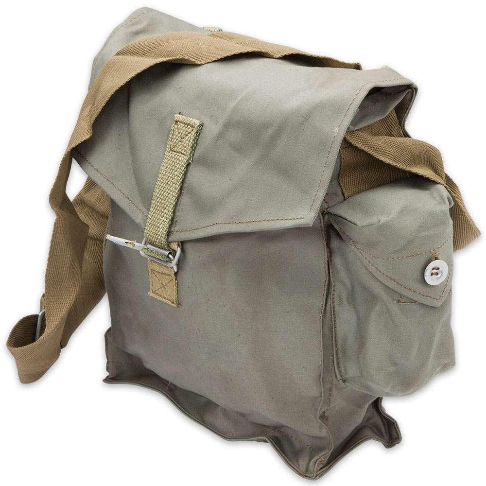 Cold-War Era Polish Military Fashion Deployment Canvas Shoulder Bag