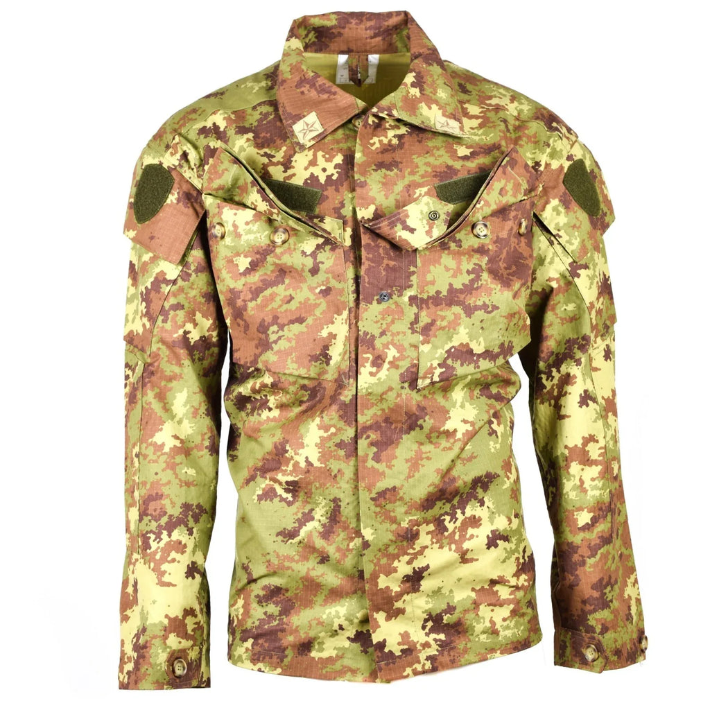 Italian Army Vegetato Camo Field Shirt- Military Style Camouflage ...