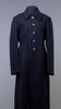 Soviet Marines Single Breasted Black Wool Overcoat with Slant Pockets