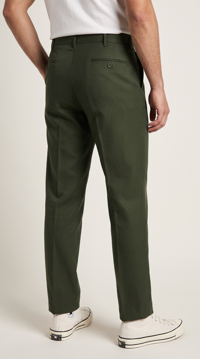 1970s-1980s Vintage Swedish Authentic Military Straight Leg Chino Pants