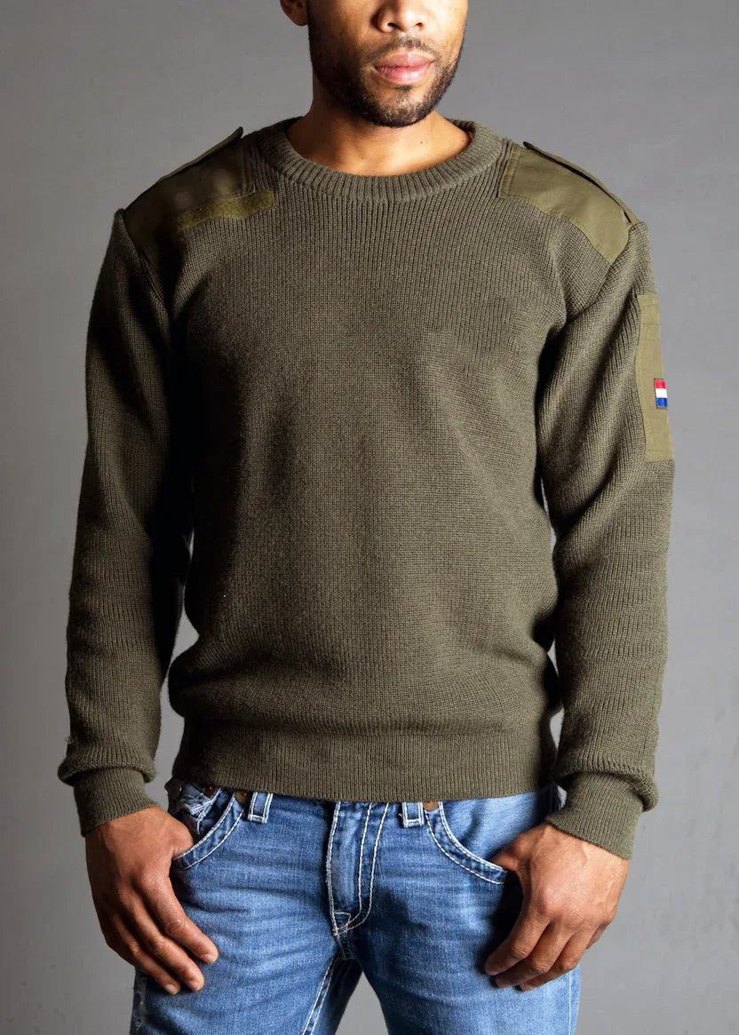 DUTCH OD ARMY COMMANDO SWEATER